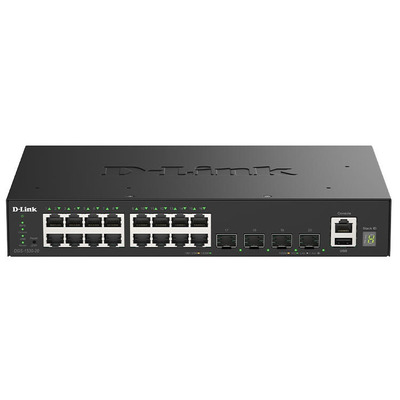 Керований комутатор D-Link DGS-1530-20 16xGE, 4xSFP+, L2+, захист 6кВ Зображення