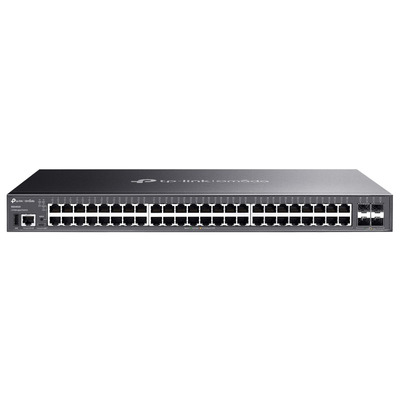 Керований комутатор TP-Link SG5452X 48xGE, 4xSFP+, L3 стекування Зображення