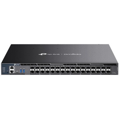 Керований комутатор TP-Link SG6432YF 26xSFP+ 6xSFP28 L3, стекування, резервне живлення Зображення