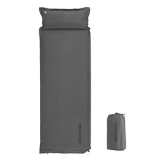 Коврик самонадувной Naturehike CNK2300DZ014 60 мм с подушкой, графит Изображение