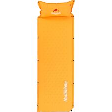 Коврик самонадувный Naturehike NH15Q002-D с подушкой, оранжевый Изображение