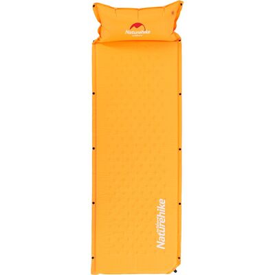 Килимок самонадувний Naturehike NH15Q002-D з подушкою, помаранчевий Зображення