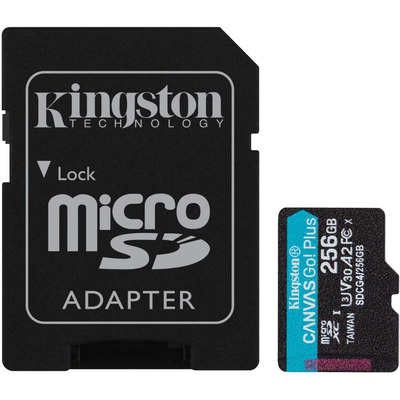 Карта памяти Kingston Canvas Go! Plus microSD 256GB 200/160 МБ/с Изображение