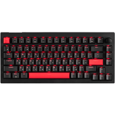 Механічна клавіатура Lemokey X4 75% QMK/VIA, червоне підсвічування Зображення