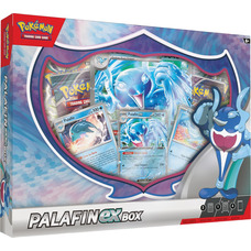 Колекційна карткова гра Pokemon TCG Palafin ex Box, 4 бустерпаки, фольговані карти Зображення