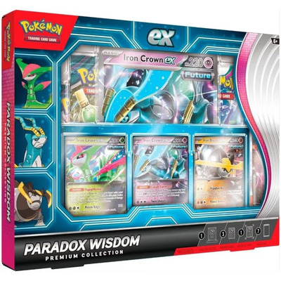 Коллекционная карточная игра Pokemon TCG Paradox Wisdom Premium Collection с 7 бустерами и промокартами Изображение