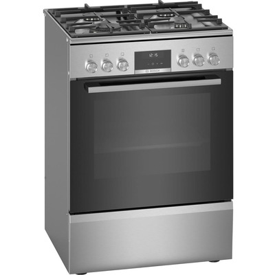 Комбинированная плита Bosch HXS59AI51Q газовая поверхность, электродуховка, 66 л, WOK, A Изображение