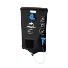 Компактний кемпінговий душ Naturehike NH21SJ032, 20 л, чорний Зображення