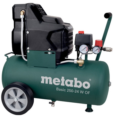Компрессор поршневой Metabo Basic 250-24 W OF безмасляный 1500 Вт 24 л Изображение