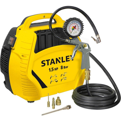 Компресор повітряний Stanley AIRKIT безолійний 1100Вт 180л/хв 8 бар 6.1кг Зображення