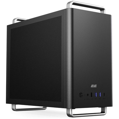 Корпус для компьютера 2E Credo Mesh V300B-MH Mini Tower, сталь 0.8 мм, без БП, черный Изображение
