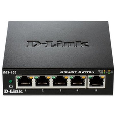 Комутатор D-Link DGS-105 некерований 5 x 10/100/1000 Gigabit Ethernet Зображення