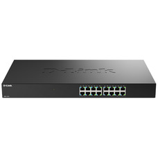 Комутатор мережевий D-Link DMS-1016 16x2.5GE некерований, безвентиляторний корпус Зображення