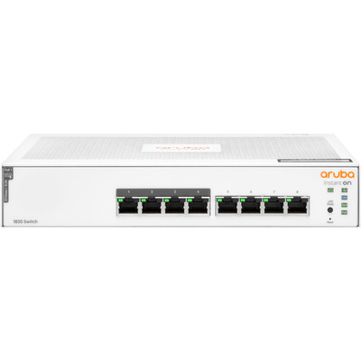 Коммутатор сетевой HPE Aruba Instant On 1830 8xRJ-45 PoE, 16 Гбит/с Изображение