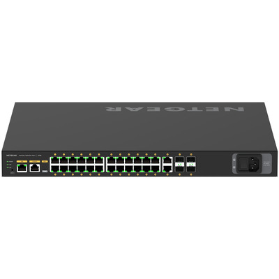 Комутатор NETGEAR M4250-26G4XF-PoE+ 24x1G PoE+ 480Вт, 2x1G, 4xSFP+ L2 Зображення