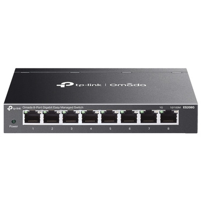 Комутатор TP-Link ES208G 8-портовий WebSmart, гігабітний, Omada Cloud Зображення