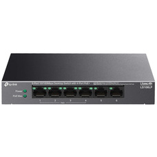 Комутатор TP-Link LS106LP 6 портів Fast Ethernet PoE+ 41 Вт Зображення