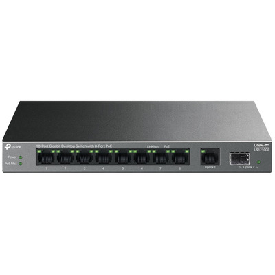Коммутатор TP-Link LS1210GP 10 портов Gigabit PoE+ 61 Вт, SFP Изображение