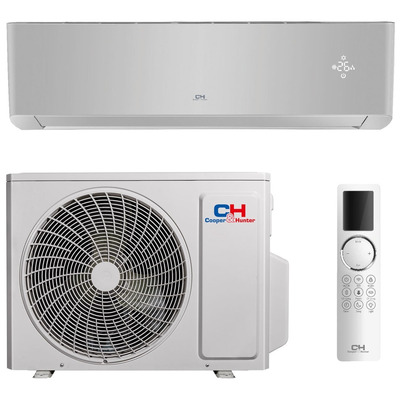 Кондиціонер Cooper&Hunter Supreme Continental CH-S12FTXAL, 35 м², сріблястий, інвертор, Wi-Fi Зображення