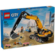Конструктор LEGO City 60420 – жовтий будівельний екскаватор Зображення