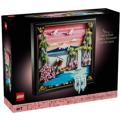 Конструктор LEGO Art 31218 Японський пейзаж із сакурою, 1892 деталі, настінна 3D-картина Зображення