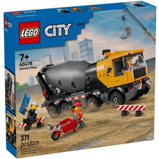 Конструктор LEGO City Бетонозмішувач 60478, 371 деталь, 7+, 3 мініфігурки Зображення