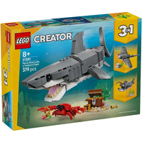 Конструктор LEGO Creator 3 в 1 Люта акула зі скринею скарбів 379 деталей Зображення