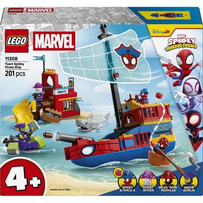 Конструктор LEGO Marvel Spidey Пиратский корабль команда, 201 деталь, от 4 лет Изображение