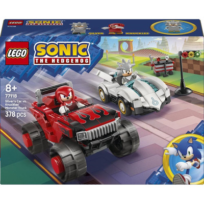 Конструктор LEGO Sonic Silver’s Car vs. Knuckles’ Monster Truck 378 деталей, для дітей від 8 років Зображення