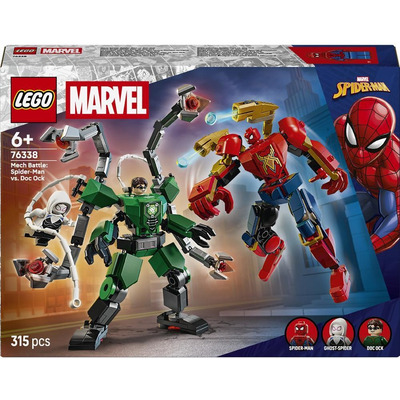 Конструктор LEGO Super Heroes 76338 Битва Мехов Человек-паук против Доктора Октавиуса, 315 деталей, Marvel Изображение