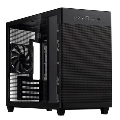 Корпус ASUS Prime AP201 чорний, скляна панель, Small Tower, micro-ATX Зображення
