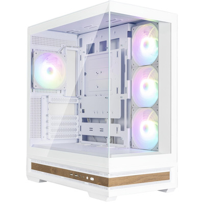 Корпус для ПК Zalman P40 NAMU білий, панорамне скло, 4x120мм ARGB Зображення