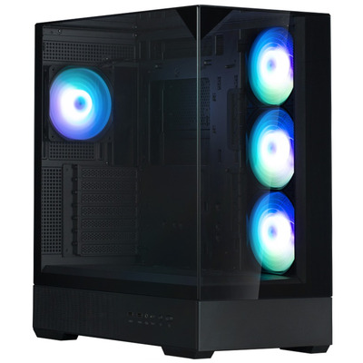 Корпус для ПК Zalman P40 Prism Plus чорний, 4x120мм ARGB, скляні панелі Зображення