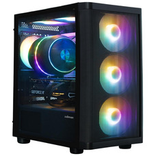 Корпус для ПК Zalman M4 SE Mini Tower, скло, 6x120мм FRGB, чорний Зображення