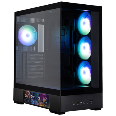 Корпус для ПК Zalman P40 DS черный, ARGB дисплей, Mid Tower, стекло Изображение