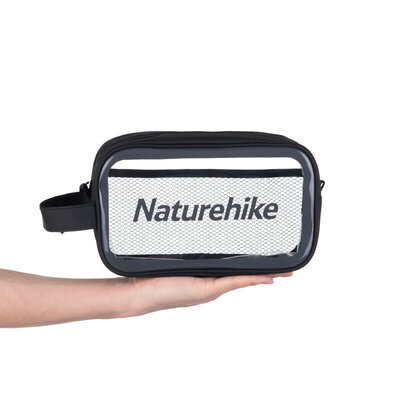 Косметичка Naturehike NH20SN007 водонепроницаемая, размер M, черная Изображение