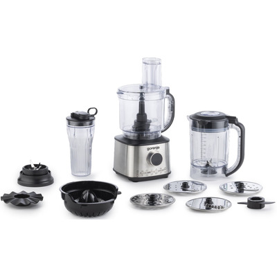 Кухонна машина Gorenje SBR1500E 1500Вт Fusion Mode, чаша 2 л, блендер 1.75 л, чорний Зображення