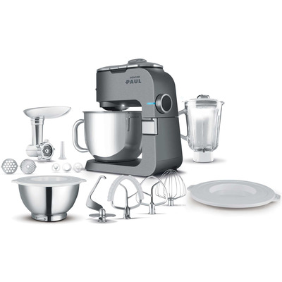 Кухонная машина Sencor Paul 1 STM7950, 1700 Вт, металлический корпус, две чаши, мясорубка, блендер Изображение