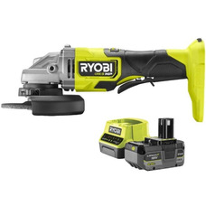 Угловая шлифмашина Ryobi RAG18X-1C40S аккумуляторная, бесщеточная, 125 мм, 18 В Изображение