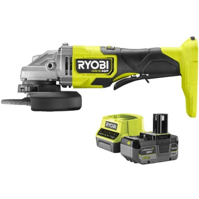 Кутова шліфмашина Ryobi RAG18X-1C40S акумуляторна, безщіткова, 125 мм, 18 В Зображення
