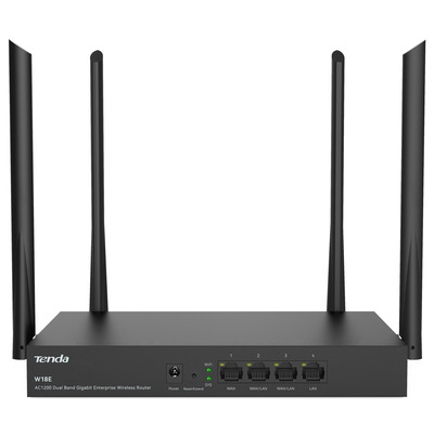 Маршрутизатор Tenda W18E Hotspot AC1200, 4xGE, VPN, металлический корпус Изображение