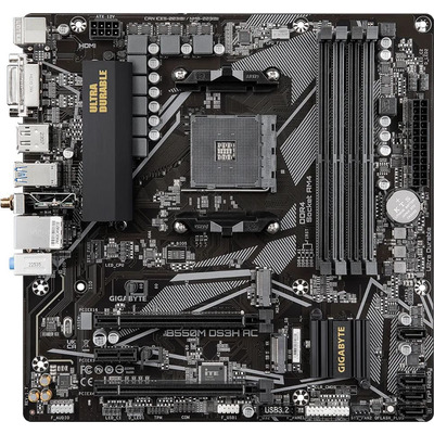 Материнська плата Gigabyte B550M DS3H AC micro-ATX Wi-Fi Bluetooth Зображення