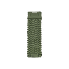 Надувной матрас Naturehike CNK2550WS019, 65 мм, с встроенным насосом, зеленый, 200x60 см Изображение