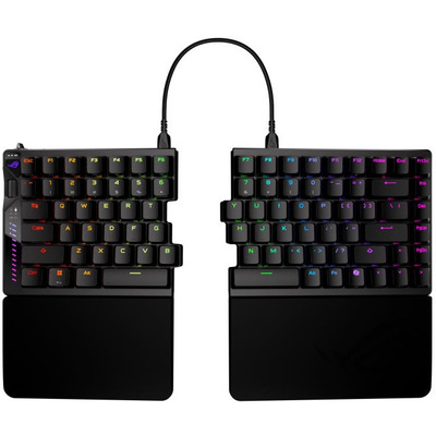 Механічна клавіатура ASUS ROG Falcata Split 83 клавіші, магнітні перемикачі, RGB, чорна Зображення