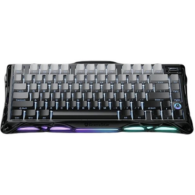 Механічна клавіатура GravaStar Mercury K1 80 клавіш, RGB, чорна Зображення