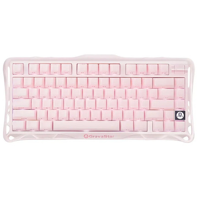 Механическая клавиатура GravaStar Mercury K1 Sakura Pink, 75%, RGB, 80 клавиш Изображение