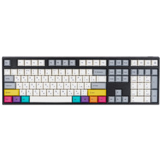 Механічна клавіатура Varmilo APT108 CMYK 108 клавіш, Kailh Prestige Silent, біле підсвічування, бездротова та USB Зображення