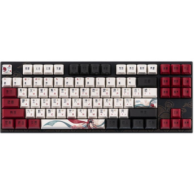 Механическая клавиатура Varmilo APT87 Beijing Opera G-Pro Yellow 2.0, 87 клавиш, PBT, White LED Изображение
