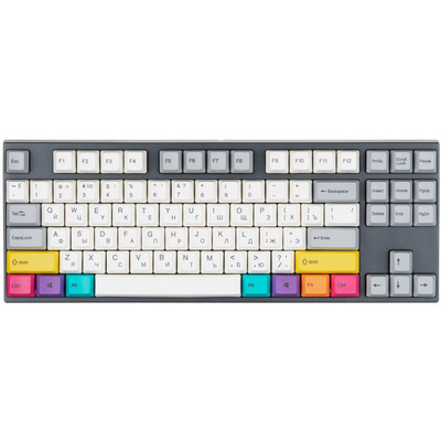Механічна клавіатура Varmilo APT87 CMYK, C-TK Brown, TKL, комбіноване підключення, підсвітка Зображення