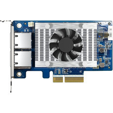 Сетевая карта QNAP QXG-10G2T-X710 PCIe Gen3 x4, 2 порта RJ-45, 10 Гбит/с Изображение